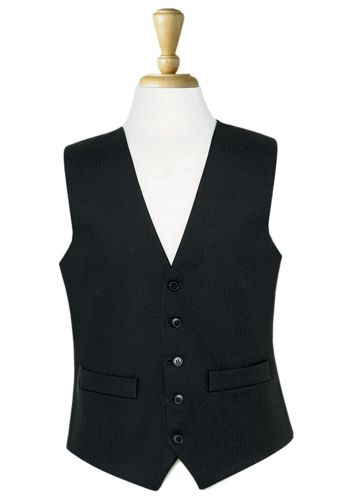 Black Herringbone Waistcoat 